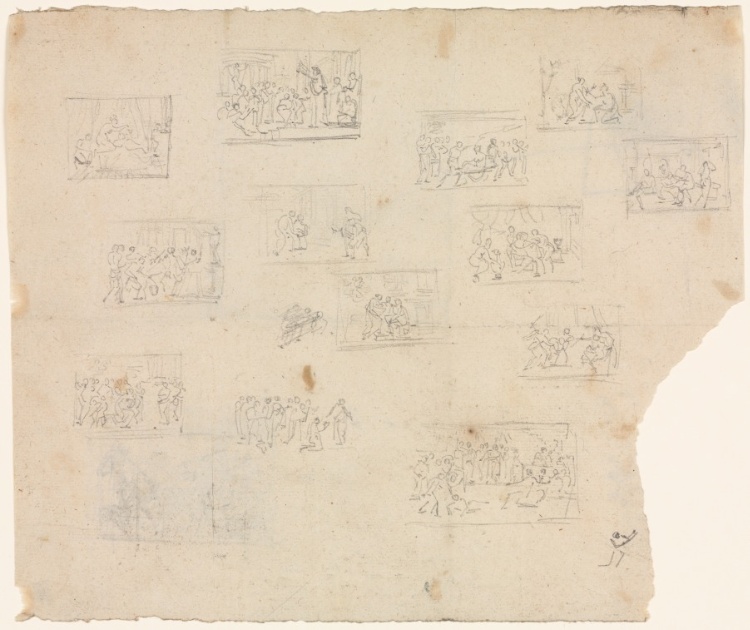 Compositional Sketches after Raphael and other artists