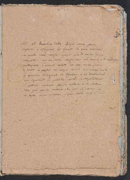 Verona Sketchbook: Inscription (page 1)