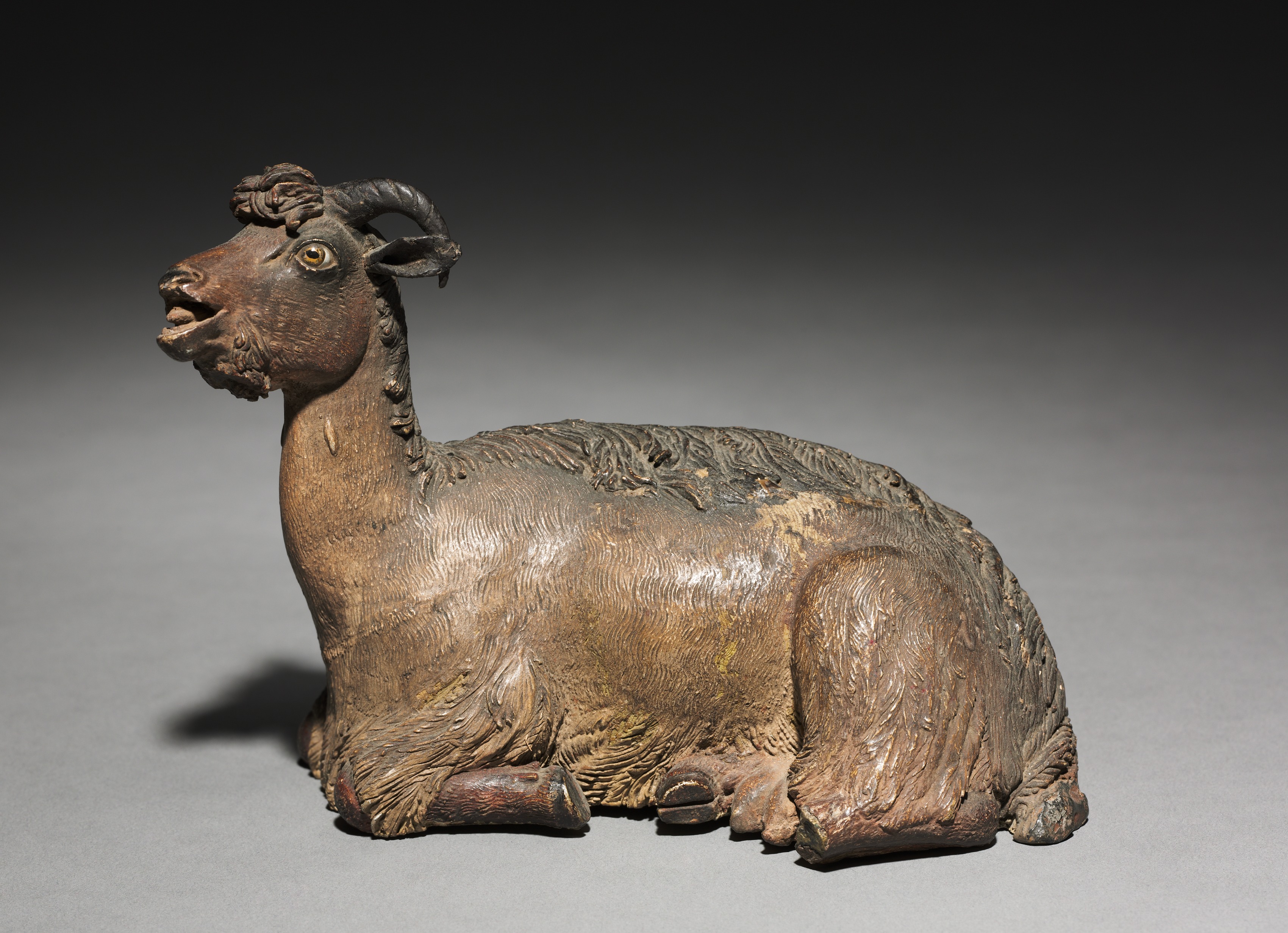 Figure from a Crèche: Sitting Ram