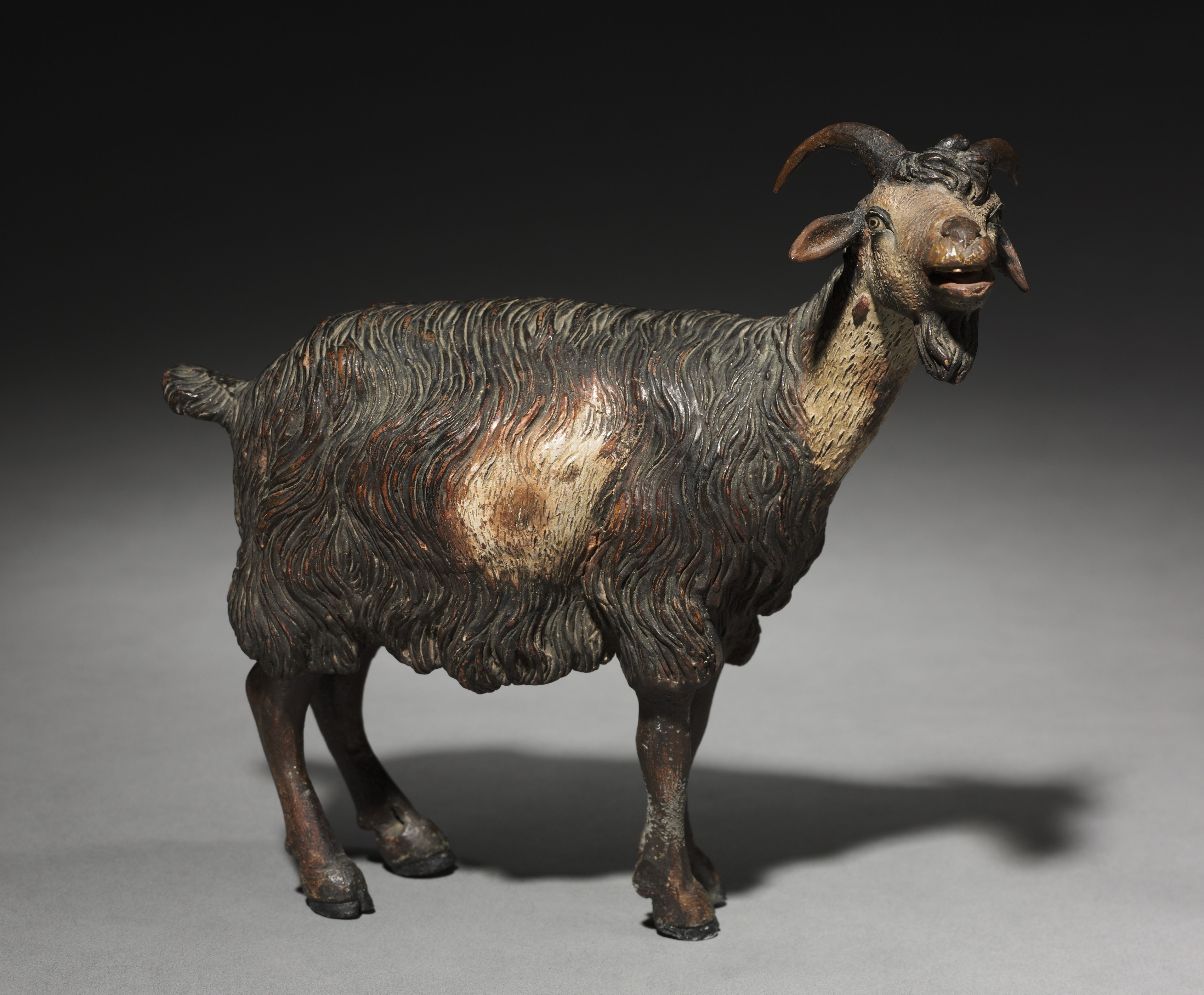Figure from a Crèche: Standing Mountain Goat