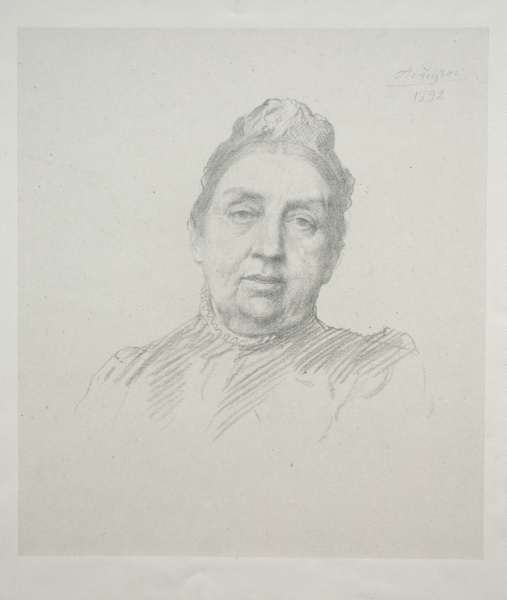 Portrait of Madame Kemp, Front View (3rd Plate)