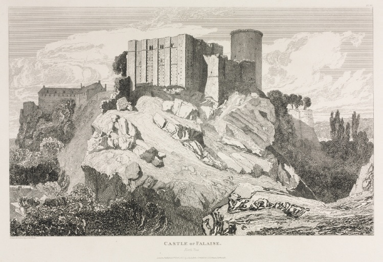 Architectural Antiquities of Normandy (Vol. II), Pl. 90:  Castle of Falaise (North View)