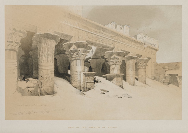 Egypt and Nubia Volume I: Portico of the Temple Edfou, Upper Egypt