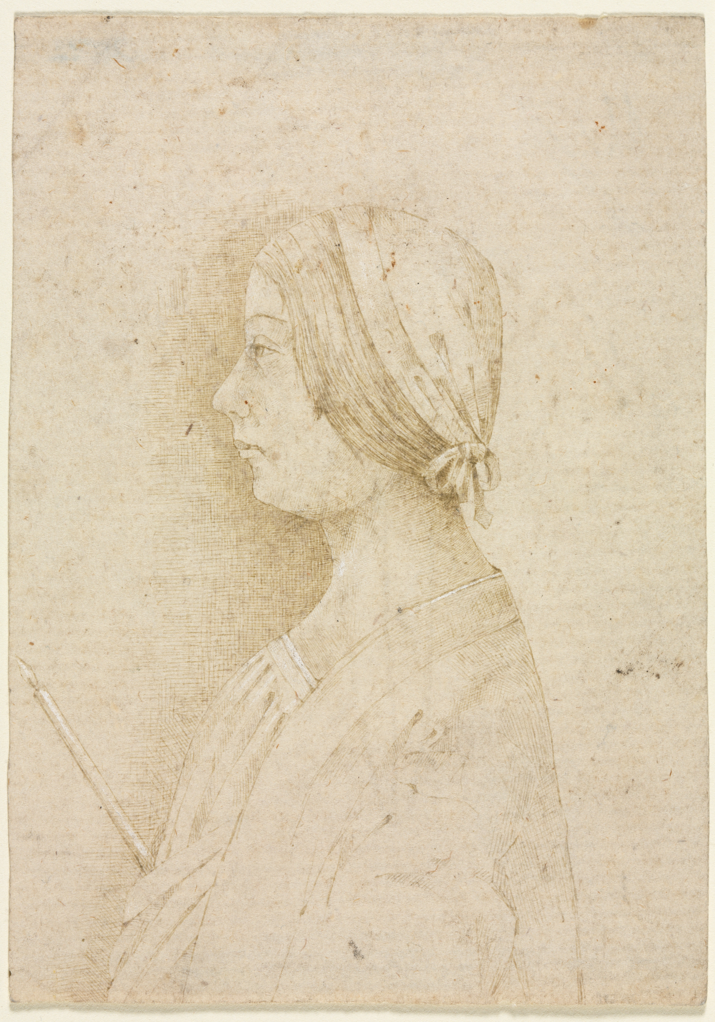 Profile of a Girl Holding a Candle