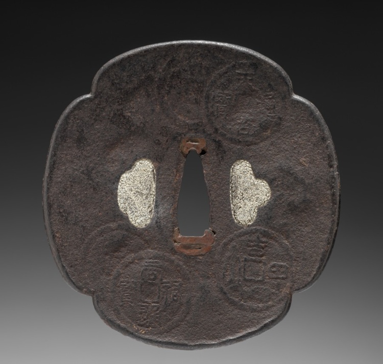 Sword Guard (Tsuba) with Coins