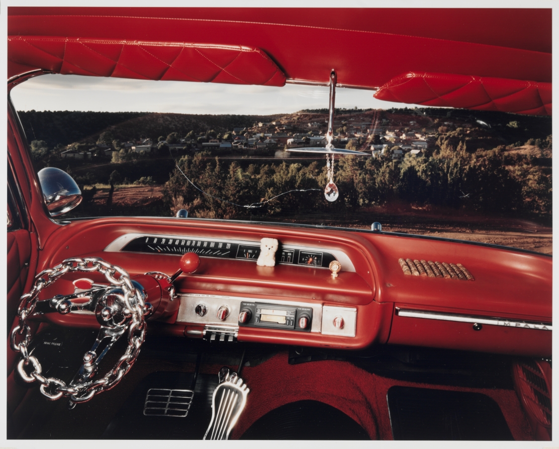 Cordova, New Mexico, Looking North from Bobby Sanchez's 1964 Chevrolet Impala, June 1987