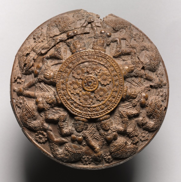 Roundel with Mermaids and Lotus