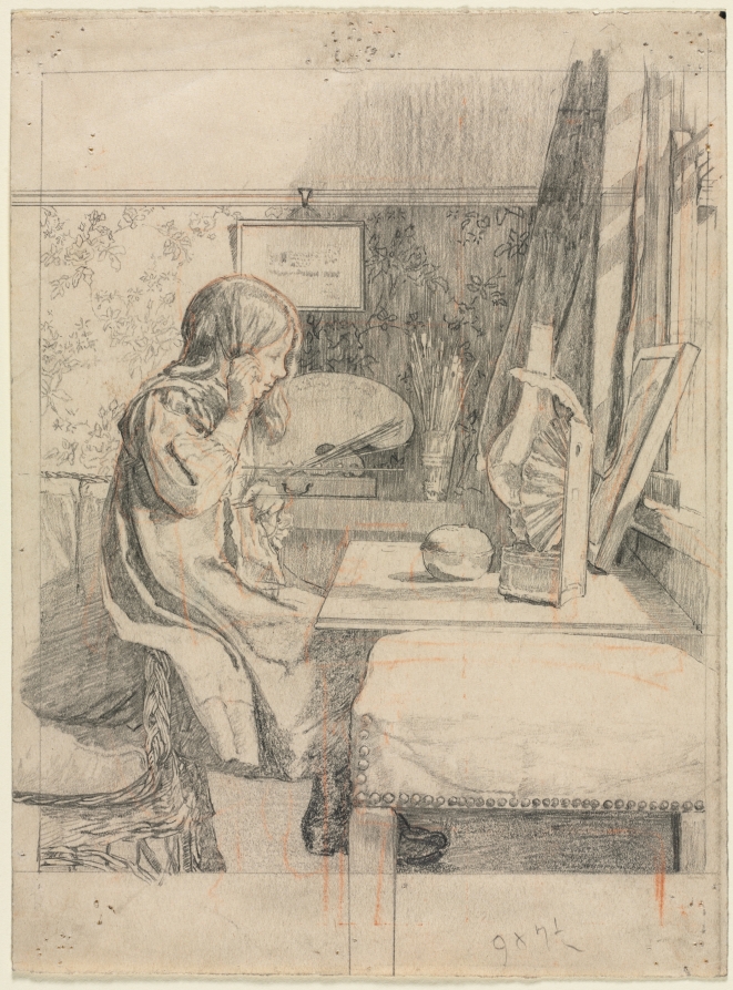Young Girl Combing Her Hair, Sylvia Gosse, c. 1912