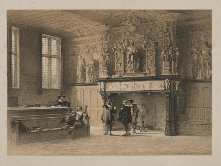 Sketches in Belgium and Germany, Volume I: Hall of Justice of the Magistrates du Franc, Bruges