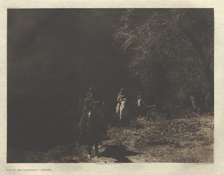 Portfolio I, Plate 37: Out of the Darkness-Navaho
