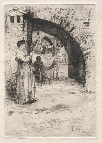 Etchings of Venice: Net Makers