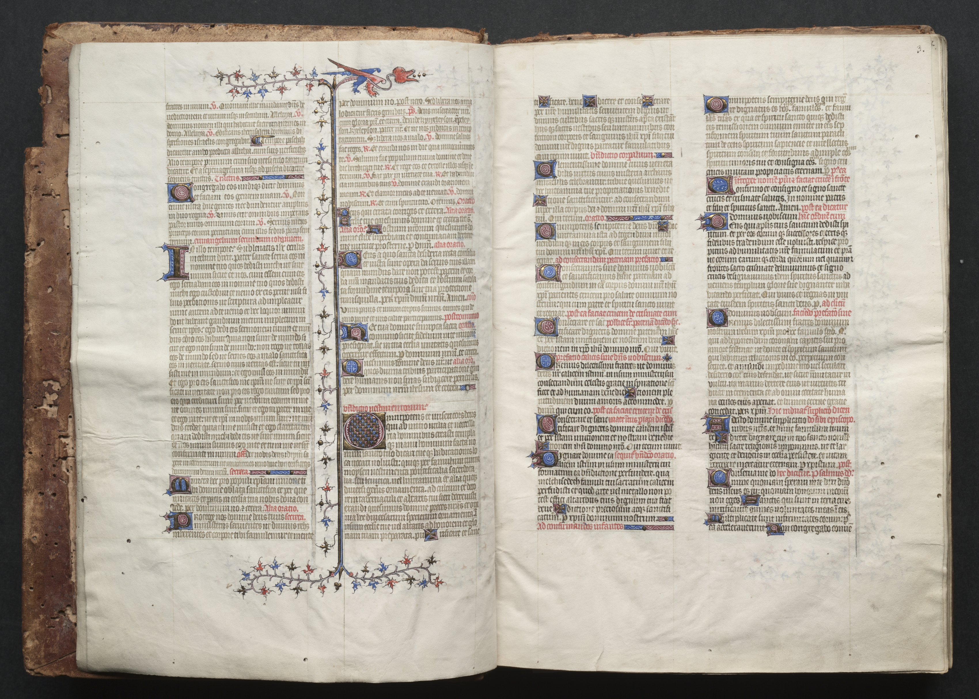The Gotha Missal:  Fol. 3r, Text 