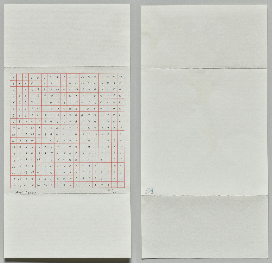 Magic Square, Lenore Tawney, 1972