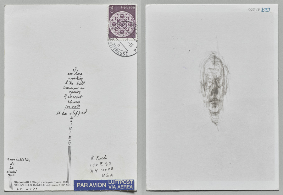 Giacometti, Lenore Tawney, 1979