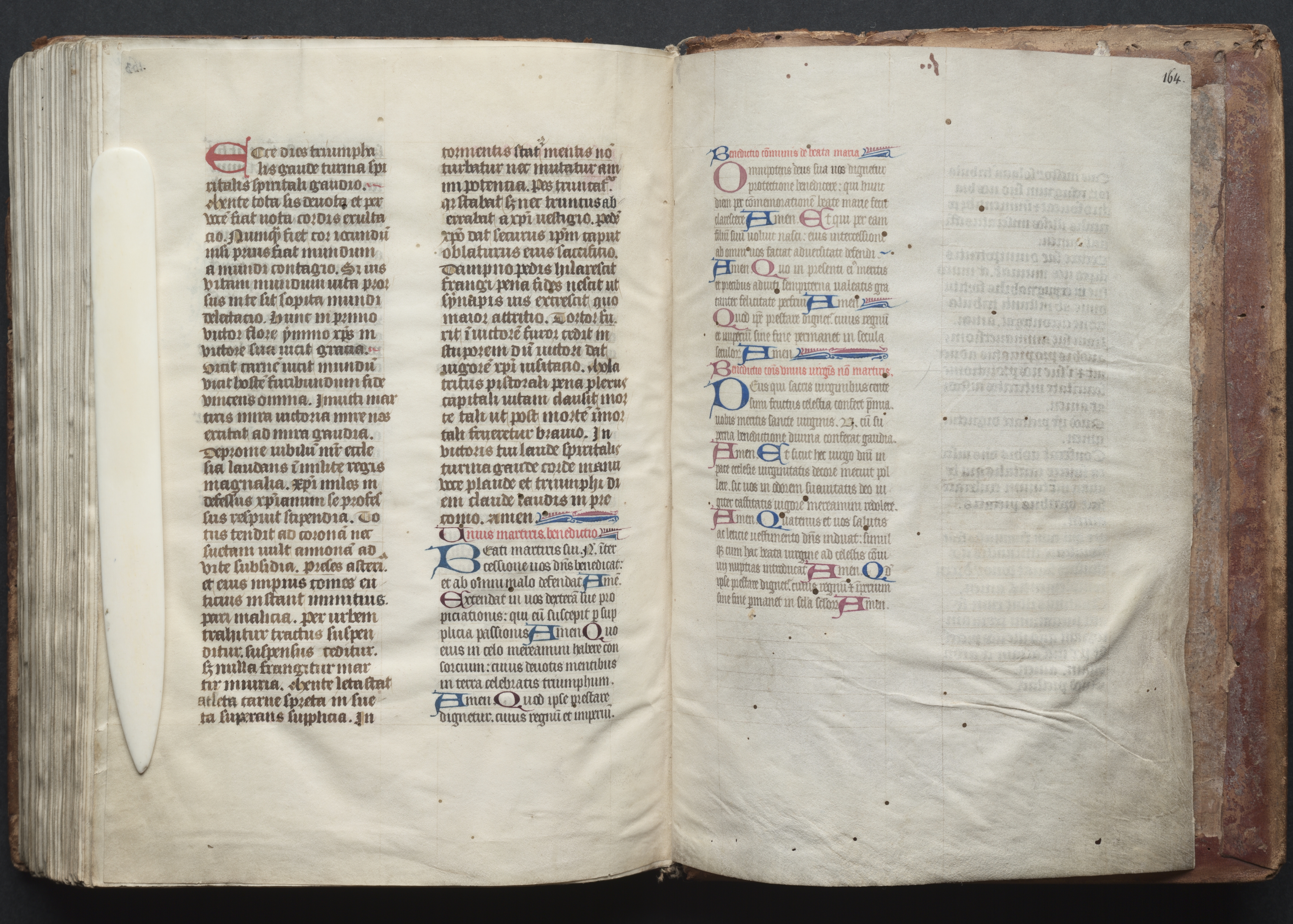 The Gotha Missal:  Fol. 164r, Text