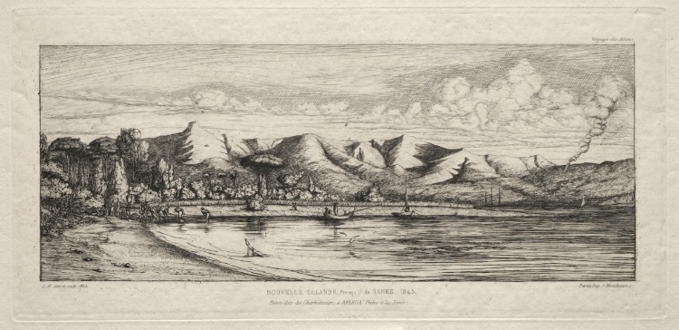 Seine Fishing off Charcoal Burners' Point, Akaroa, Banks' Peninsula, 1845
