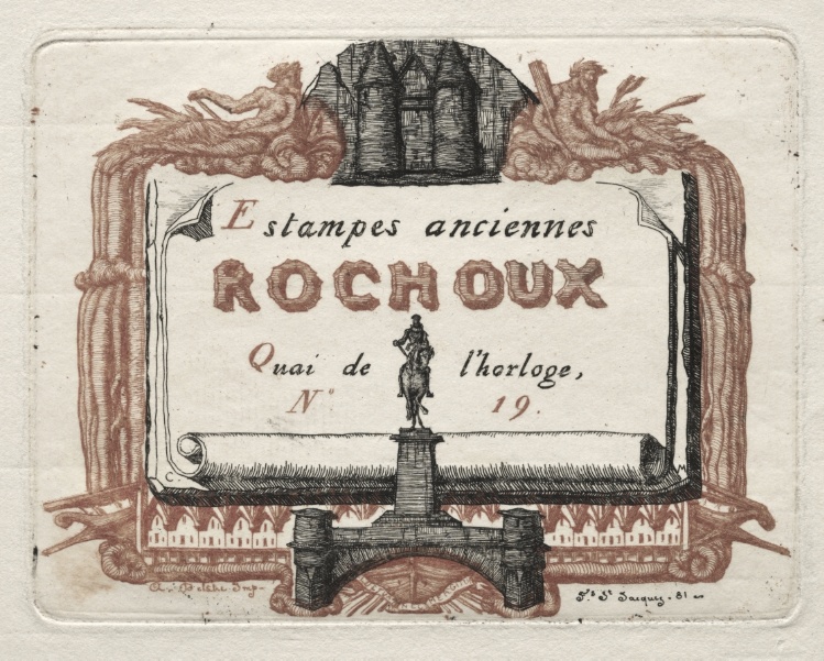 The Address Card of Rochoux, a Printseller