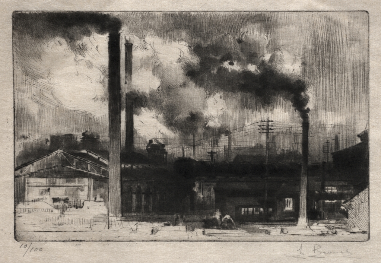 At the Creusot Works: The Smokestacks