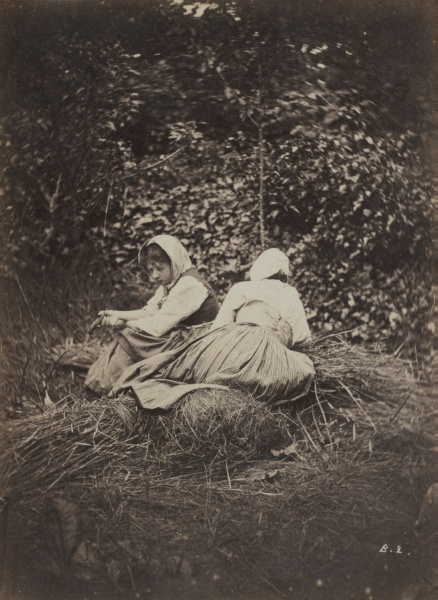 Two Peasant Girls Seated
