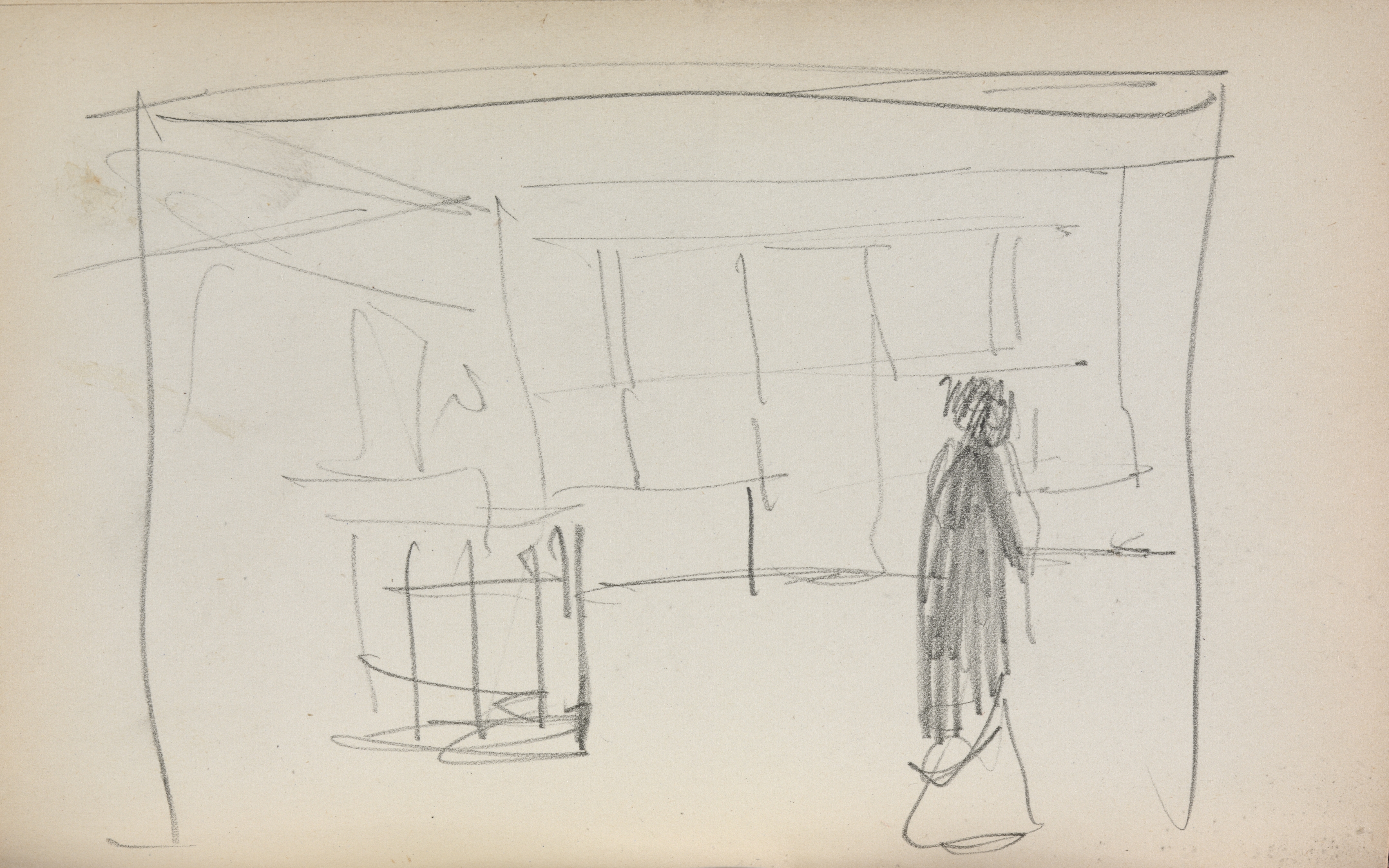 Italian Sketchbook: Figure in an interior (page 175)