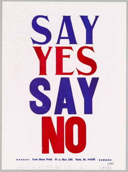 The Bad Air Smelled of Roses: Say Yes Say No
