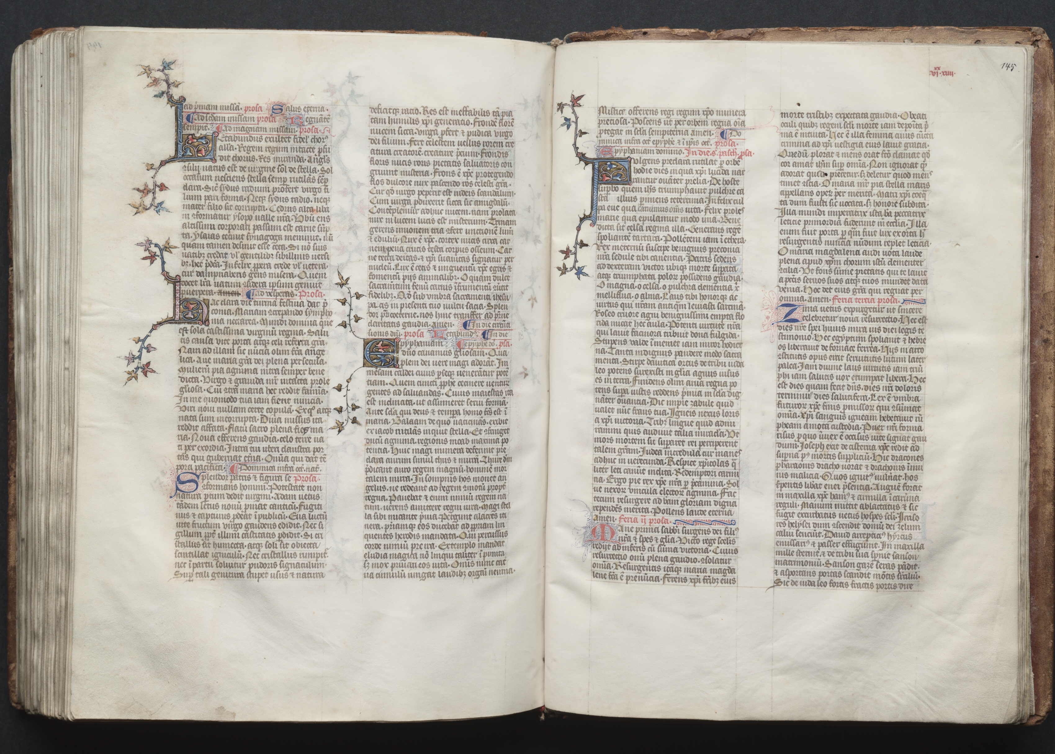 The Gotha Missal:  Fol. 144v, Text