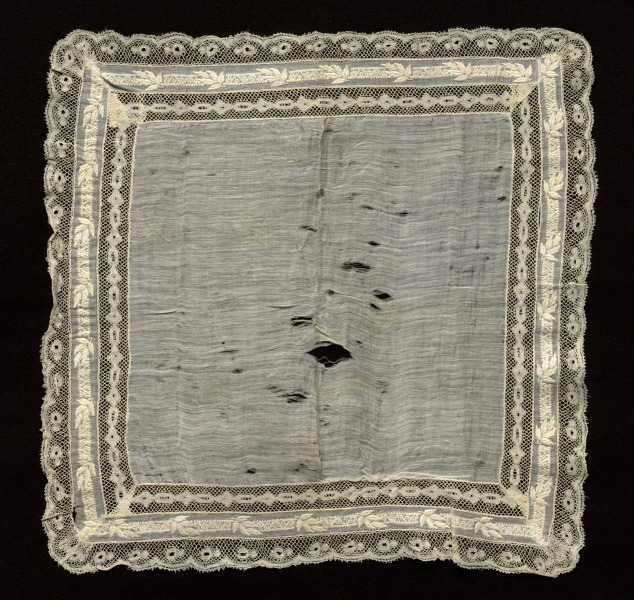 Bobbin and Embroidery Lace Handkerchief