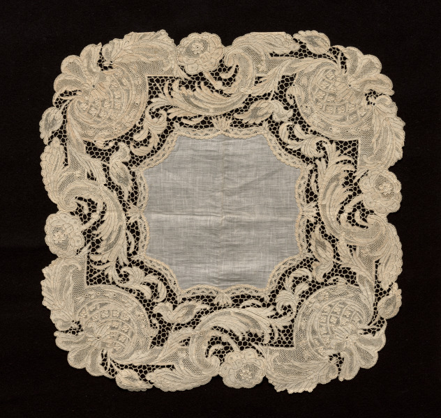 Needlepoint (Point de France) Lace Handkerchief