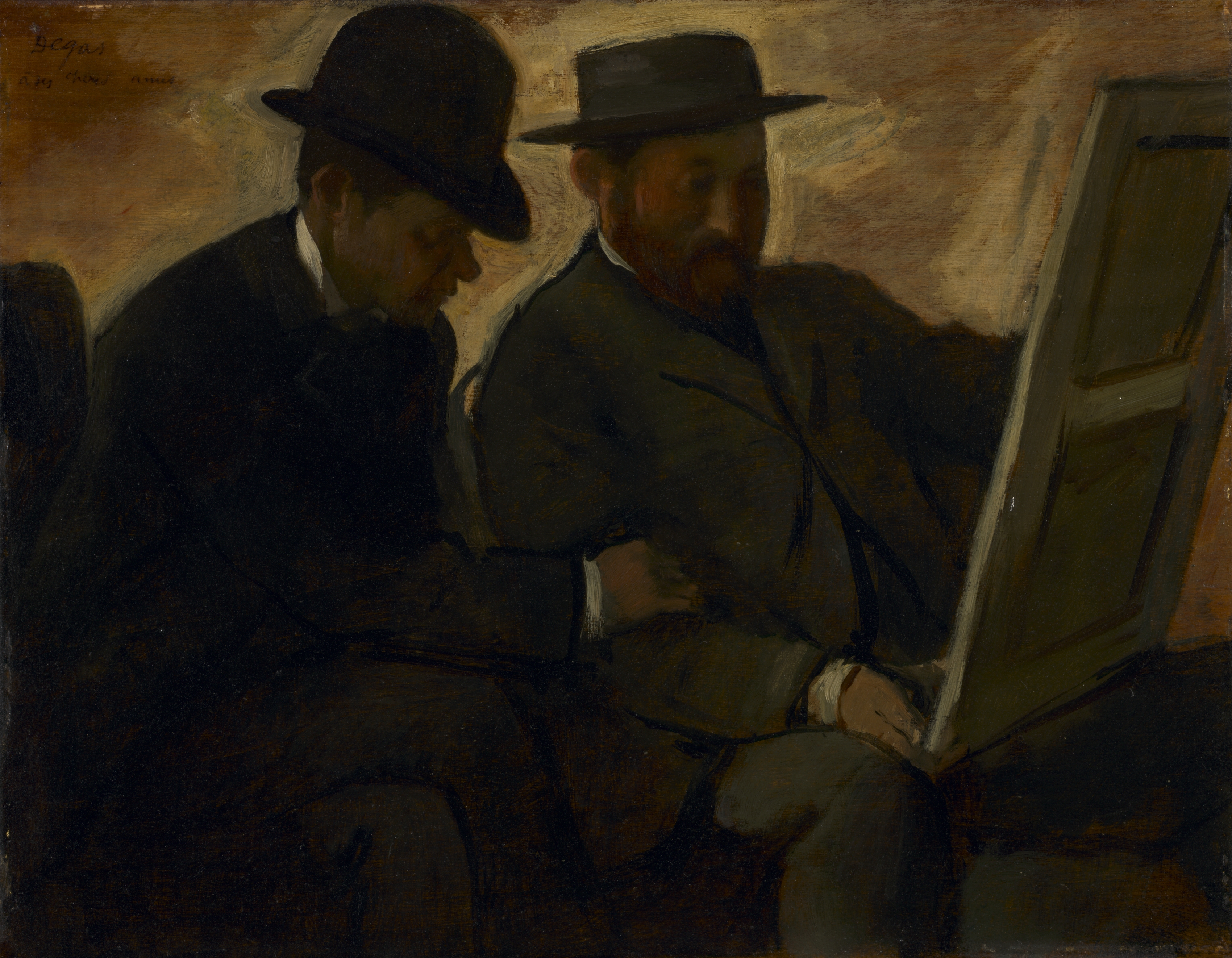 Paul Lafond and Alphonse Cherfils Examining a Painting