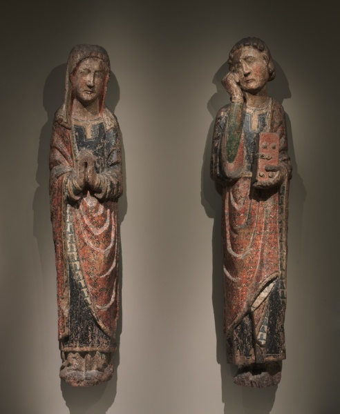 Mourning Saint John and Mourning Virgin (pair)