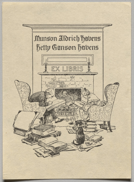 Bookplate: Munson Aldrich Havens and Betty Ganson Havens