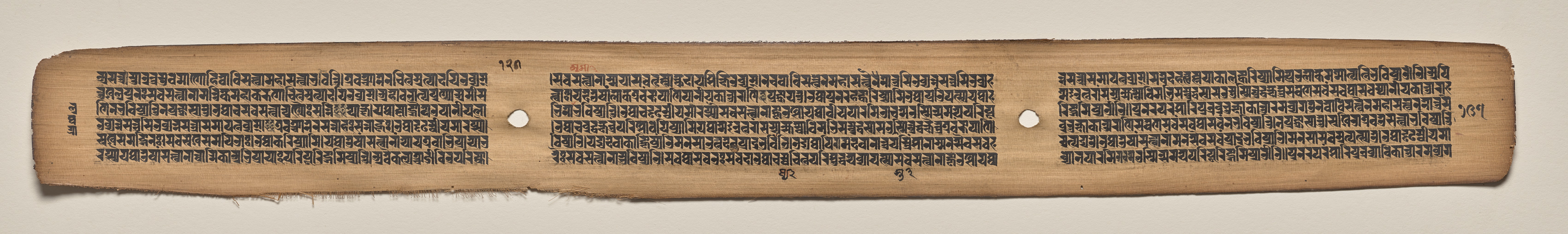 Text, Folio 127 (verso), from a Manuscript of the Perfection of Wisdom in Eight Thousand Lines (Ashtasahasrika Prajnaparamita-sutra)