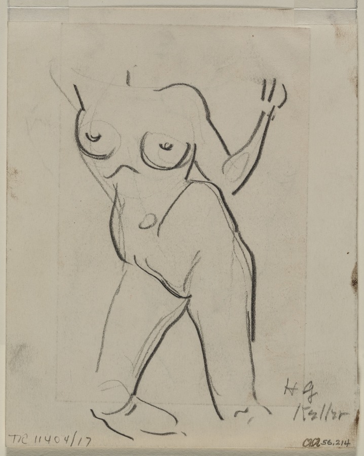 Torso Sketch (verso), Henry Keller, c. 1891–1949