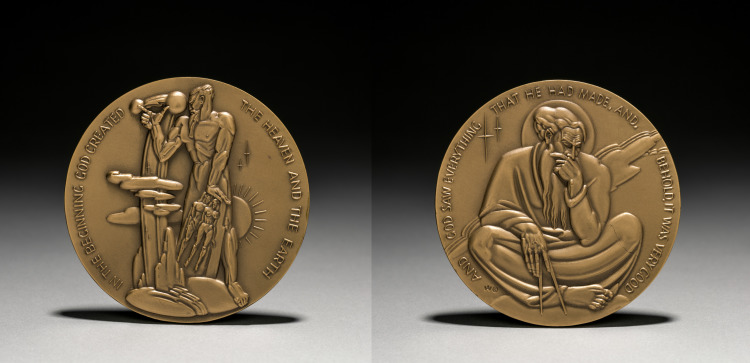 Medal: In the Beginning God Created the Heaven and the Earth 