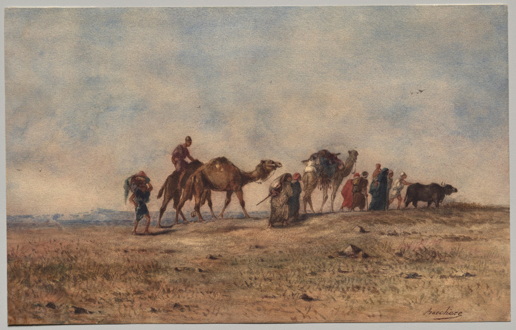 A Caravan in the Desert
