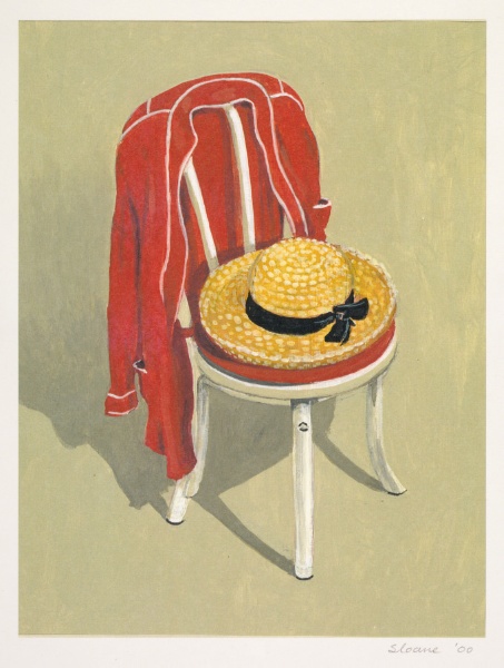 Red Jacket and Straw Hat
