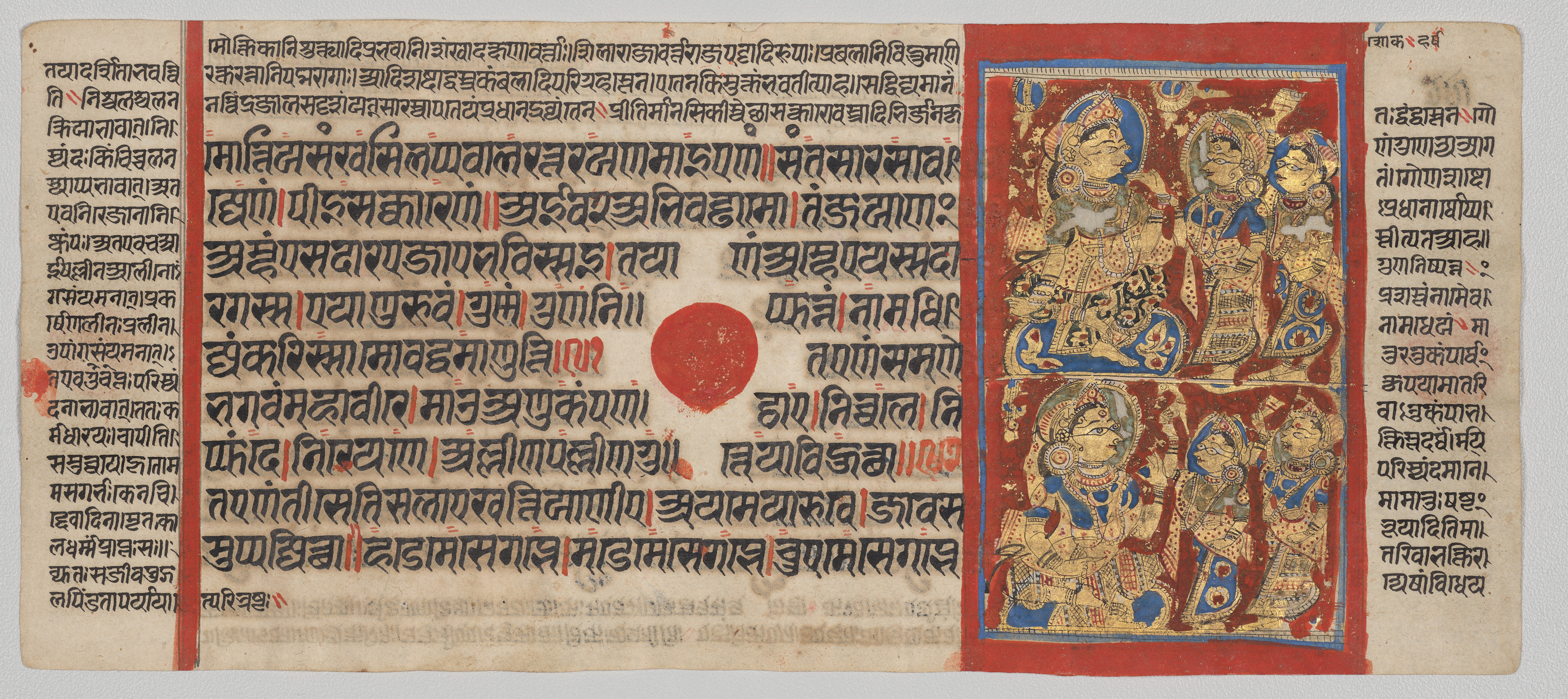 Queen Trishala's Grief and Happiness, Folio 29 (recto), from a Kalpa-sutra