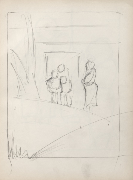 Sketchbook No. 2, page 33: Figures in a Landscape