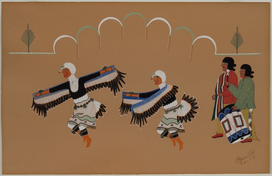 Eagle Dance Design, Oqwa Pi (Abel Sanchez), 1930s
