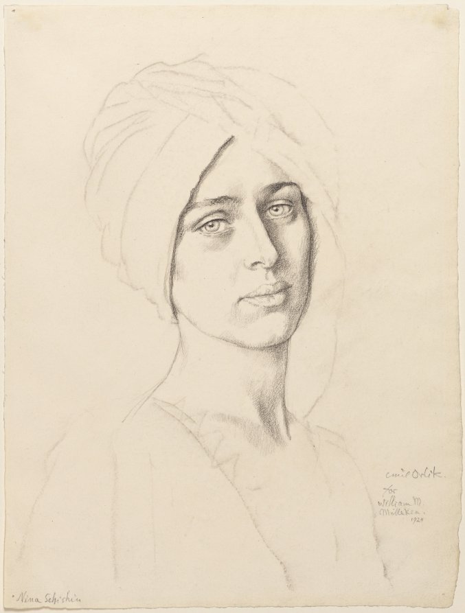 Nina Schishin, Emil Orlik, 1924
