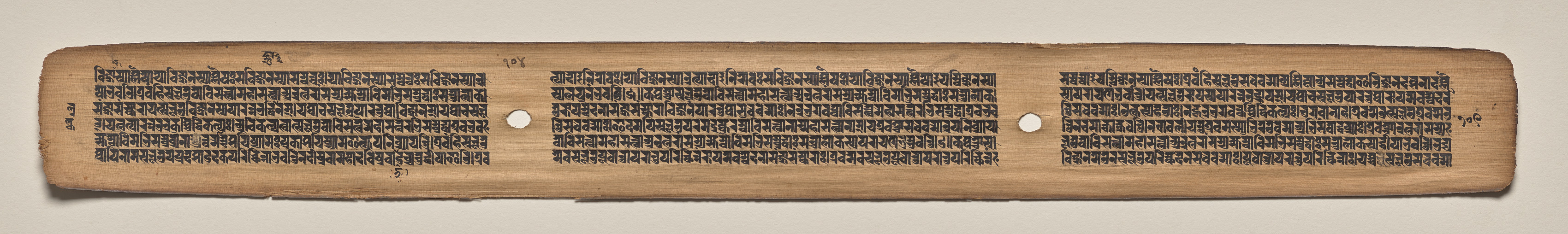 Text, Folio 104 (verso), from a Manuscript of the Perfection of Wisdom in Eight Thousand Lines (Ashtasahasrika Prajnaparamita-sutra)