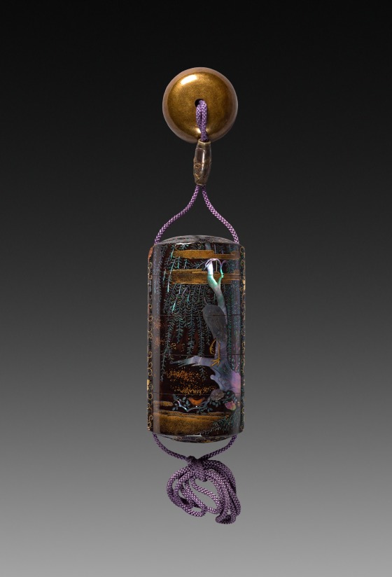 Inro (Case) with Egrets and Willows | Cleveland Museum of Art
