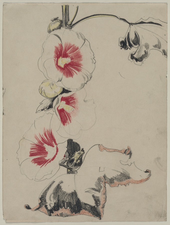 Hollyhocks, Henry Keller, c. 1891–1949