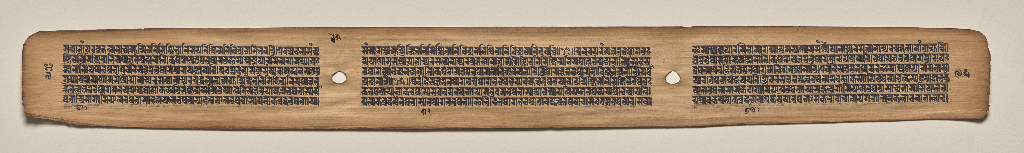 Text, Folio 95 (verso), from a Manuscript of the Perfection of Wisdom in Eight Thousand Lines (Ashtasahasrika Prajnaparamita-sutra)