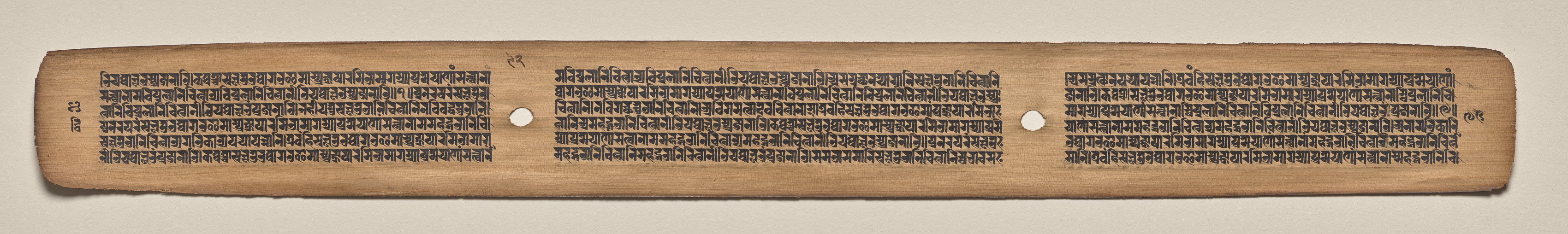 Text, Folio 92 (verso), from a Manuscript of the Perfection of Wisdom in Eight Thousand Lines (Ashtasahasrika Prajnaparamita-sutra)