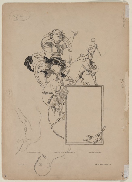Woman and Male Head (verso)