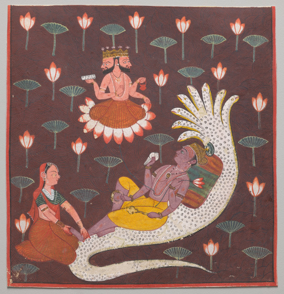 Vishnu on Ananta, the Endless Serpent