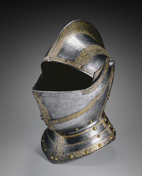 Close Helmet (from a Small Garniture, perhaps for Siegmund Friedrich, Freiherr von Herbertstein [d.1621])