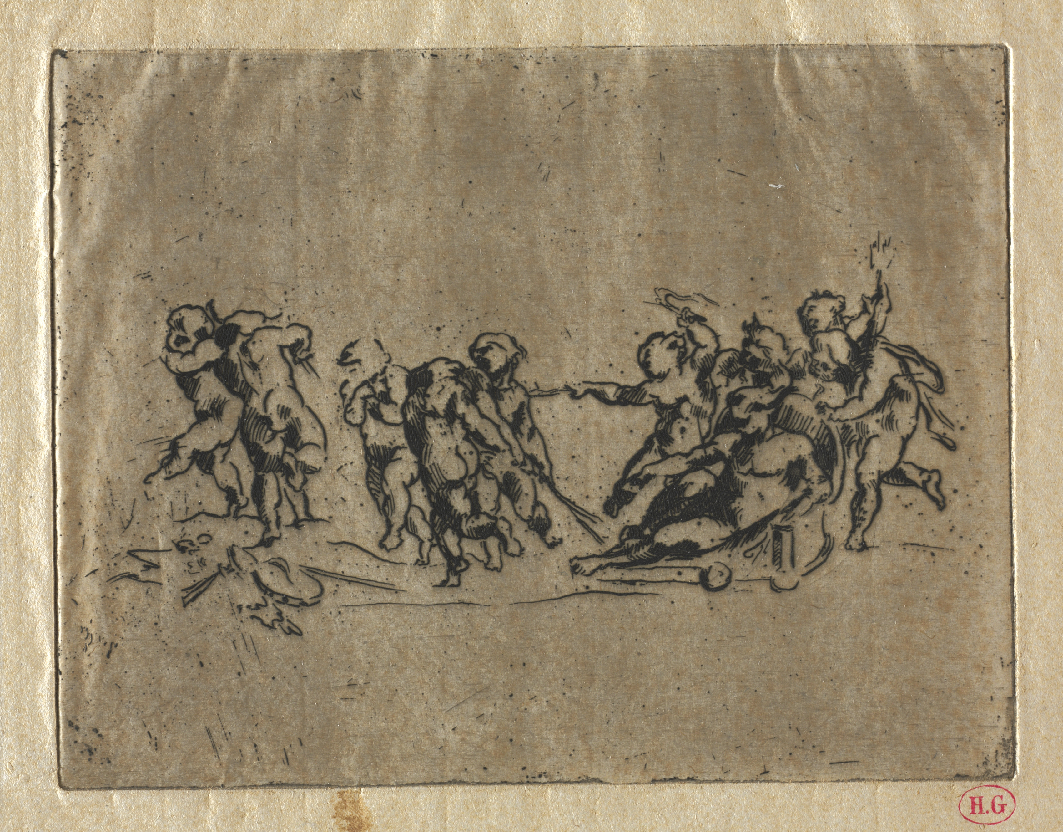 Bacchanal with Children and Chariot