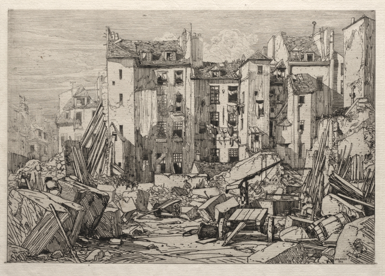 Demolition of Old Houses in Paris